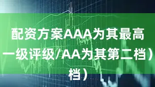 配资方案AAA为其最高一级评级/AA为其第二档）